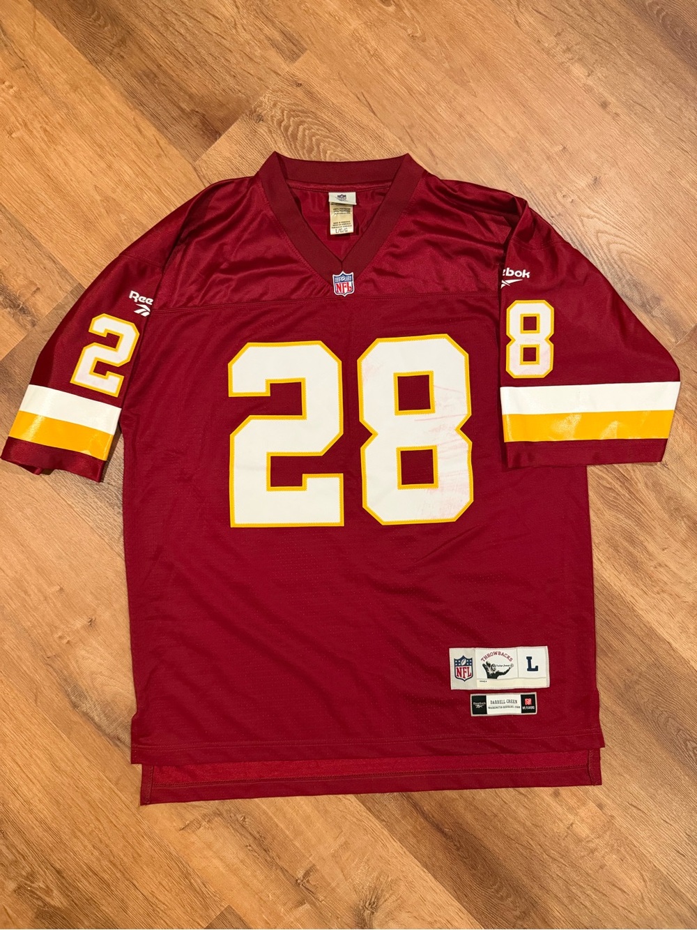 NFL Reebok Darrell Green #28 Washington Commanders Vintage Jersey